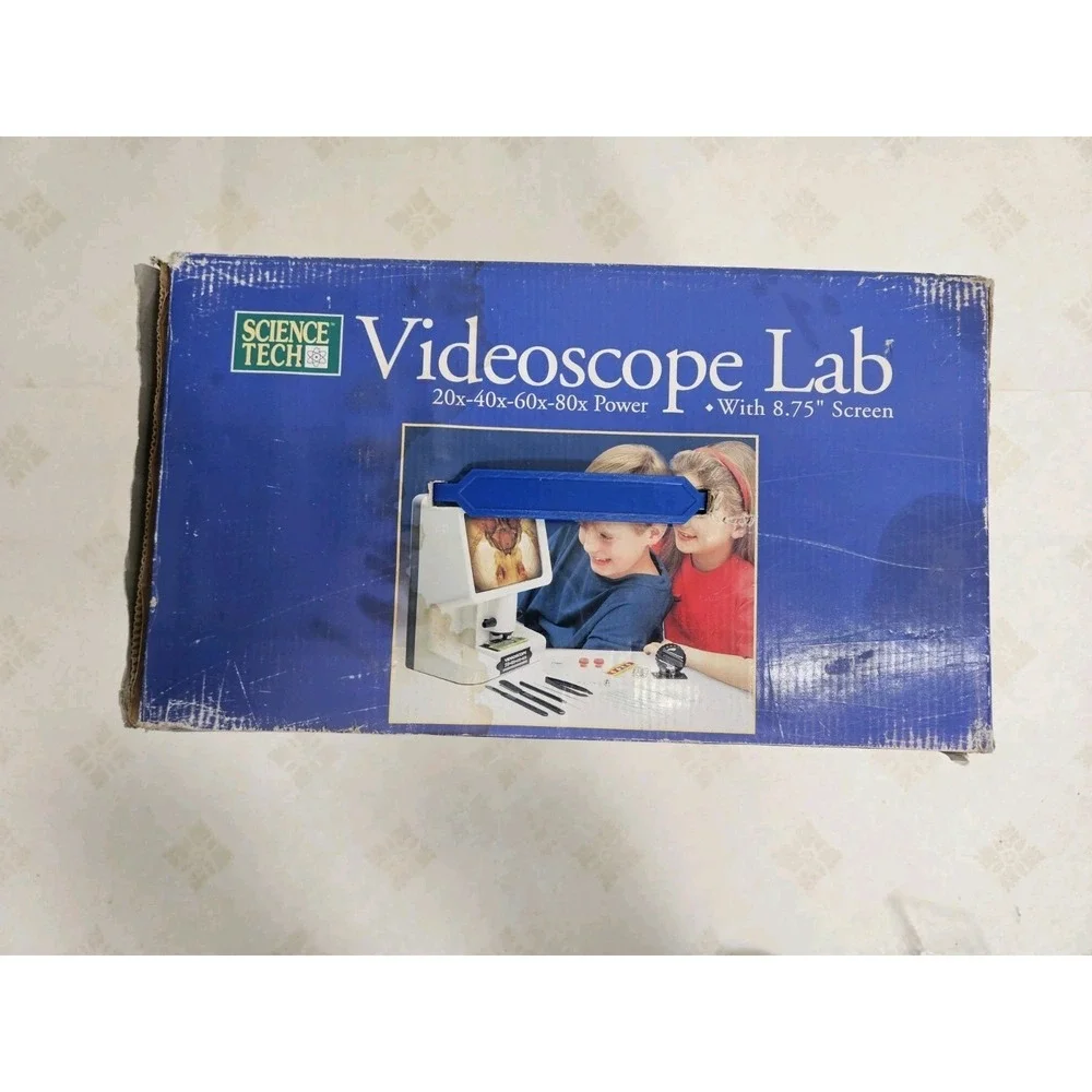 SCIENCE TECH VIDEOSCOPE LAB 36687 WITH 20X-40X 80x POWER PCS 8.75